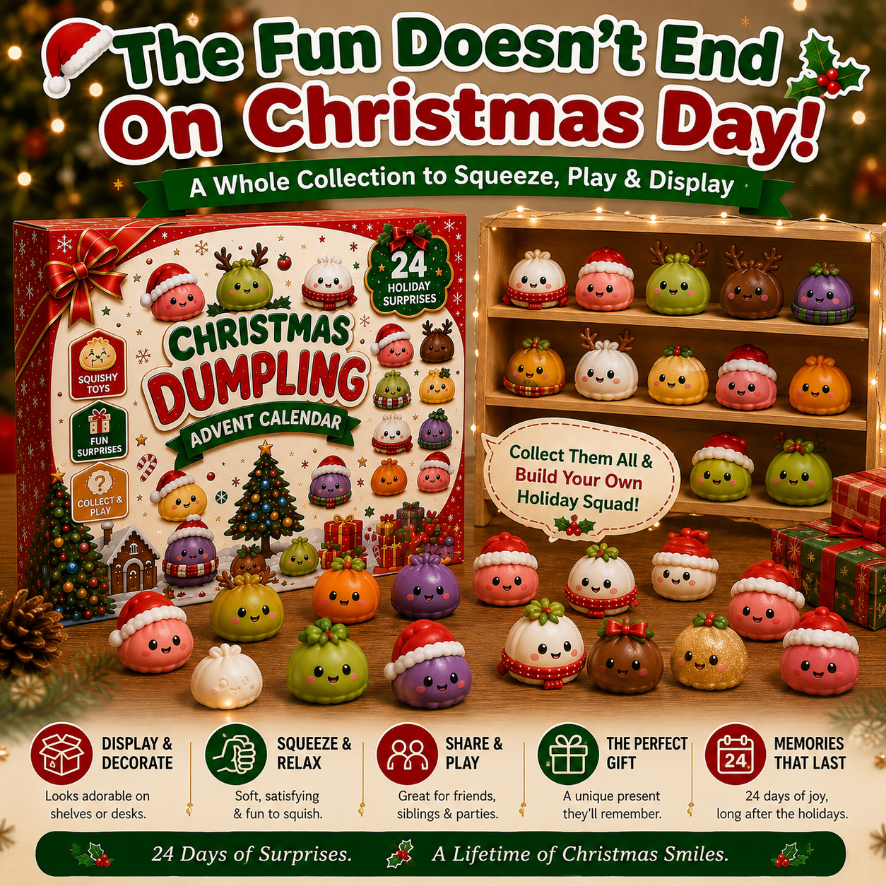 π
CHRISTMAS SPECIAL | 24 Days of Mini Squishies β Cute 2026 Advent Calendar with Daily Dumpling Surprises
