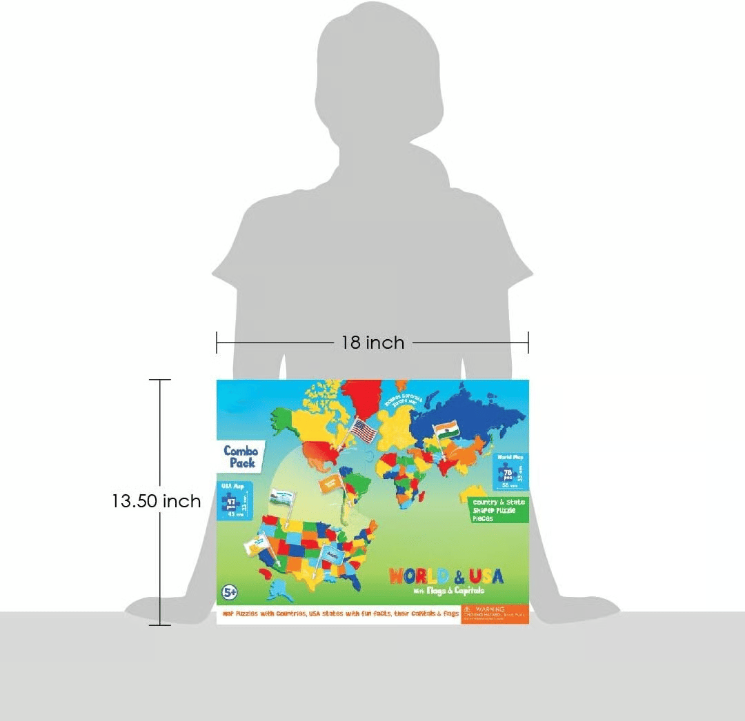 ๐ฅLast Day 49% OFF - ๐ World Map & USA Map Puzzle Set