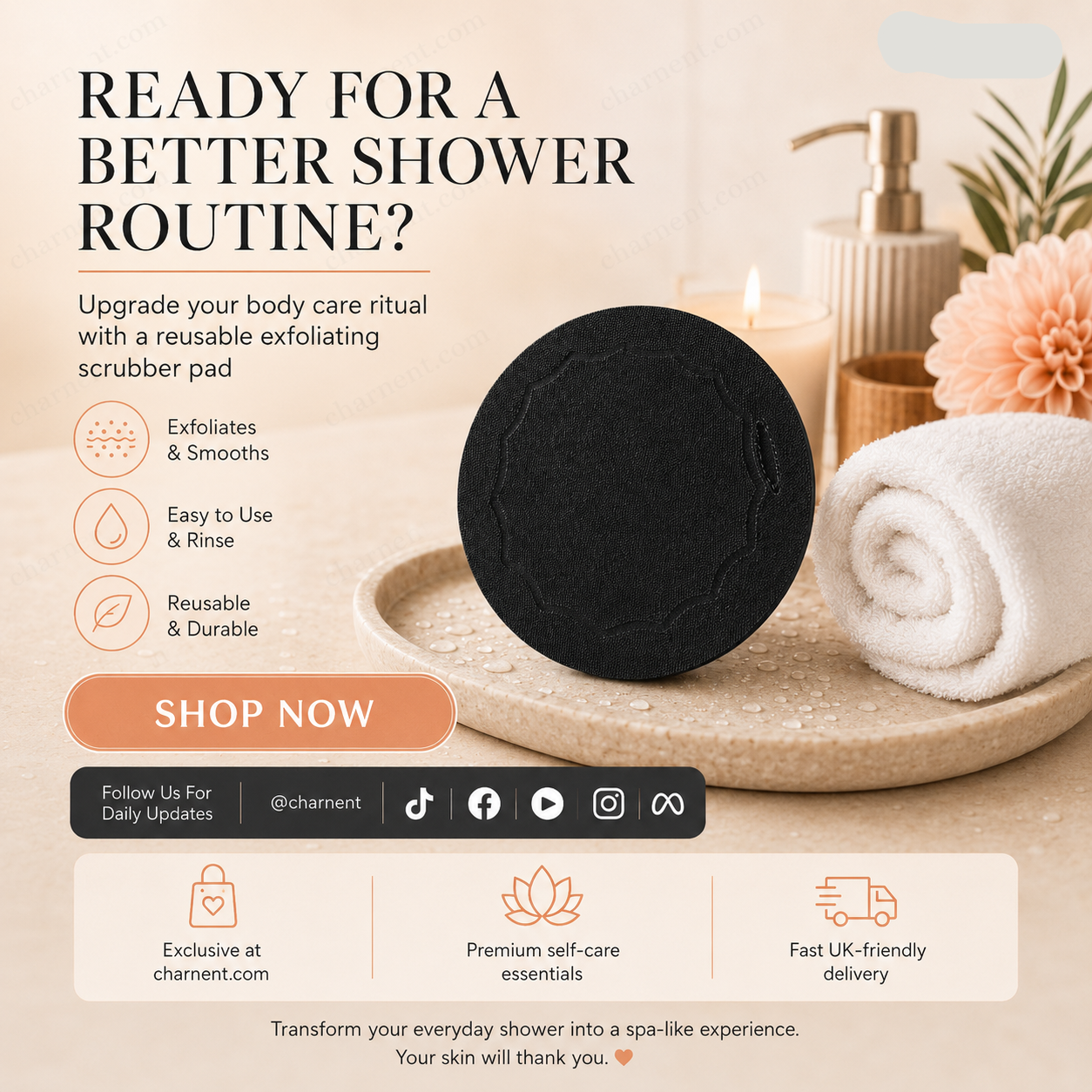 ๐ฅณ2026 HOT SALE๐50K+ SOLD!๐ธ 50% OFF! Scrub Bath Pads โ Gently exfoliate, unclog pores, reveal brighter skin. Durable rubber, easy to rinse. A little scrub goes a long way! โจ๐