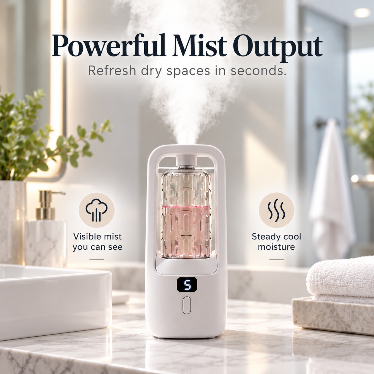 β¨ Automatic Aroma Mist Diffuser β One-Touch Compact Scent Diffuser for Everyday Spaces
