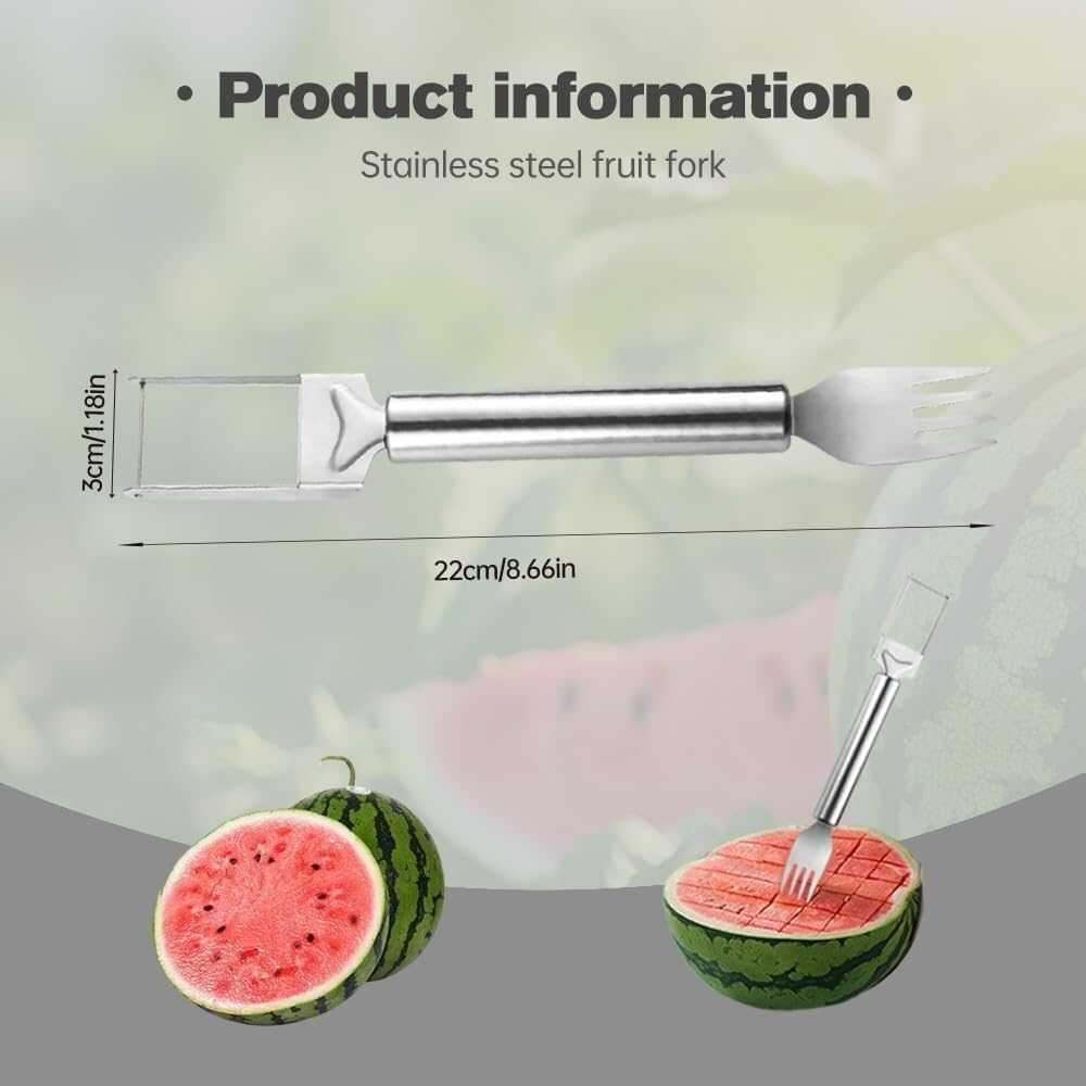 🎁Buy 1 Get 1 Free🍉Upgraded Watermelon Fork Slicer Cutter Tool