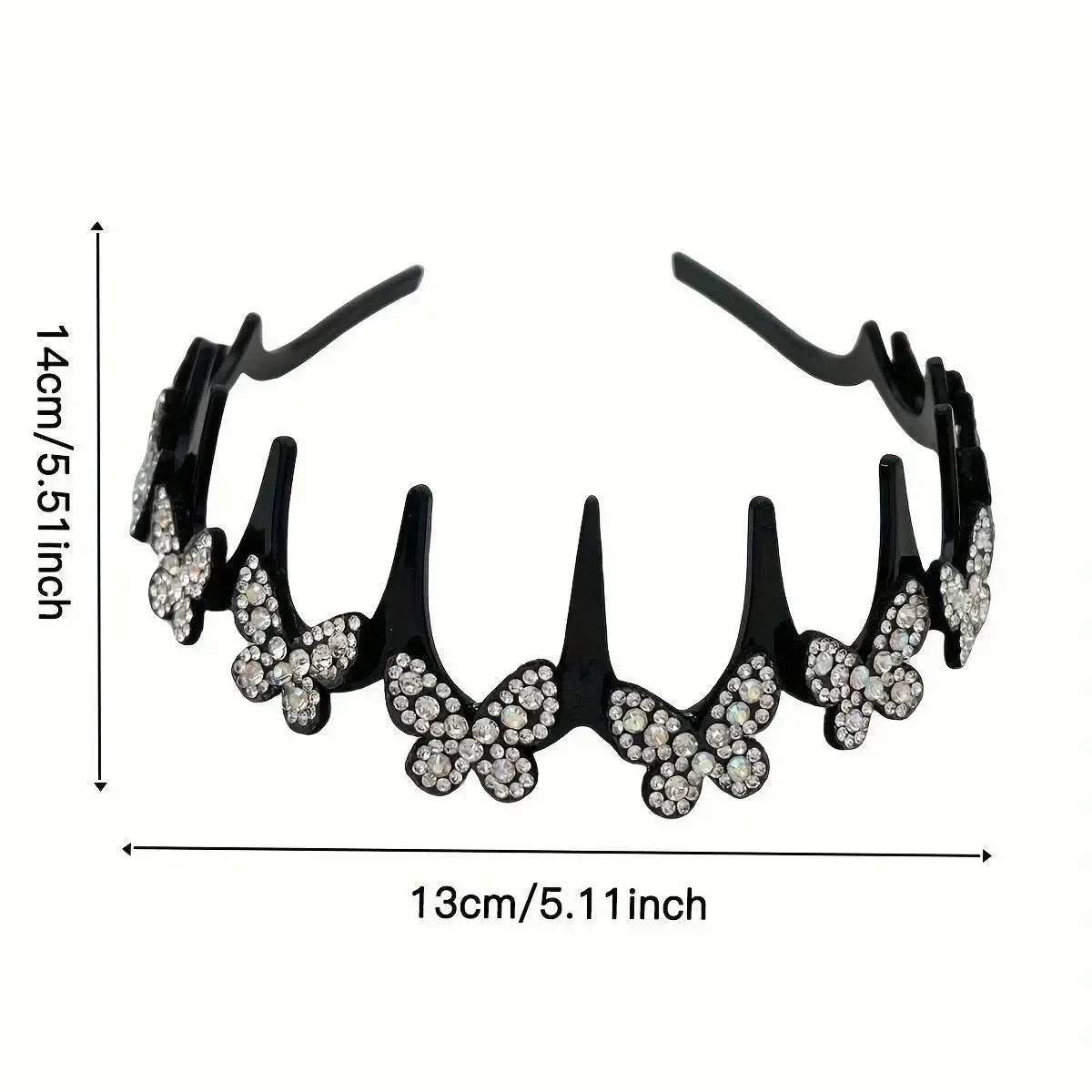 🔥Limited Time 50% Off🎨4 Pack Unisex Wavy Crystal Headband Set