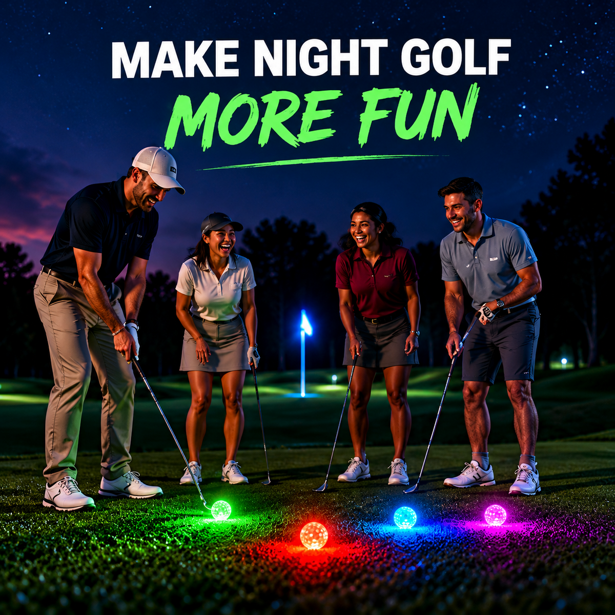 β³ Last Day 50% OFF-ποΈ6-Pack Glow Golf Balls