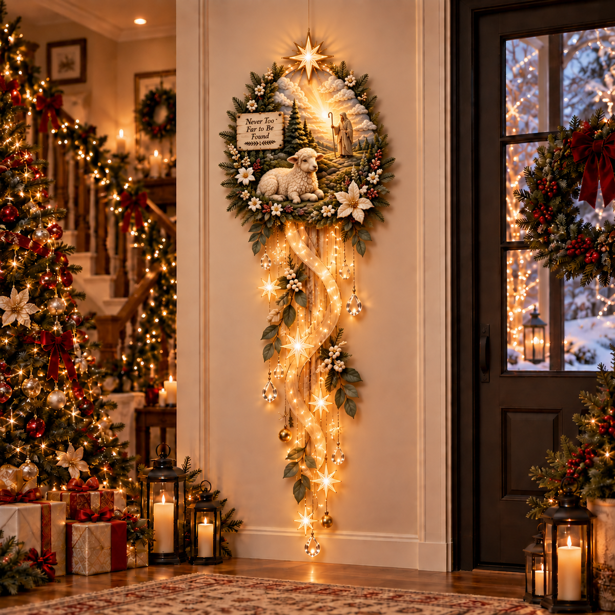 ๐ Nativity Starfall Wall Light โ A Meaningful Christmas Glow