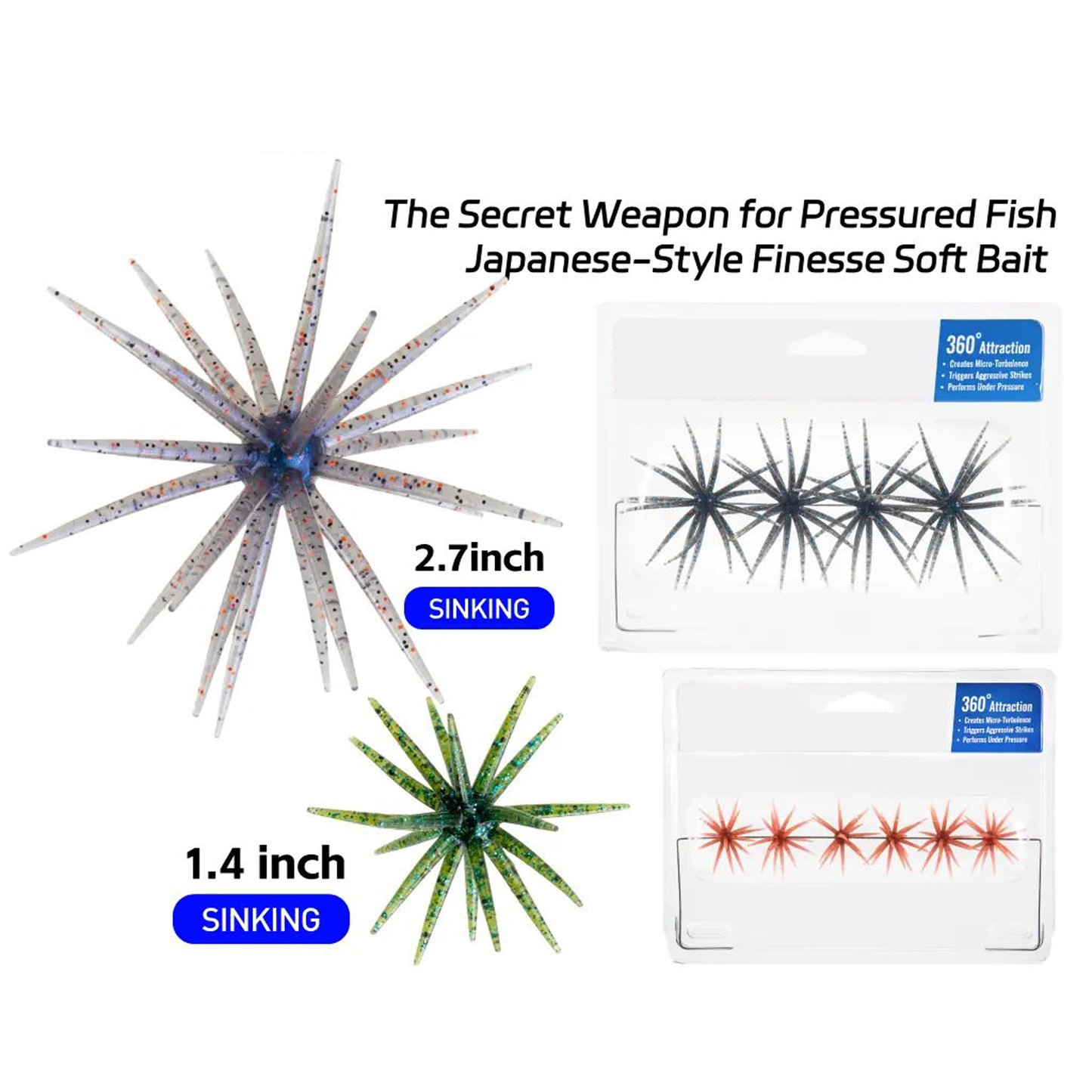 🎣2026 HOT SALE 49% OFF🐙 Tentacle Finesse Soft Plastic Lure