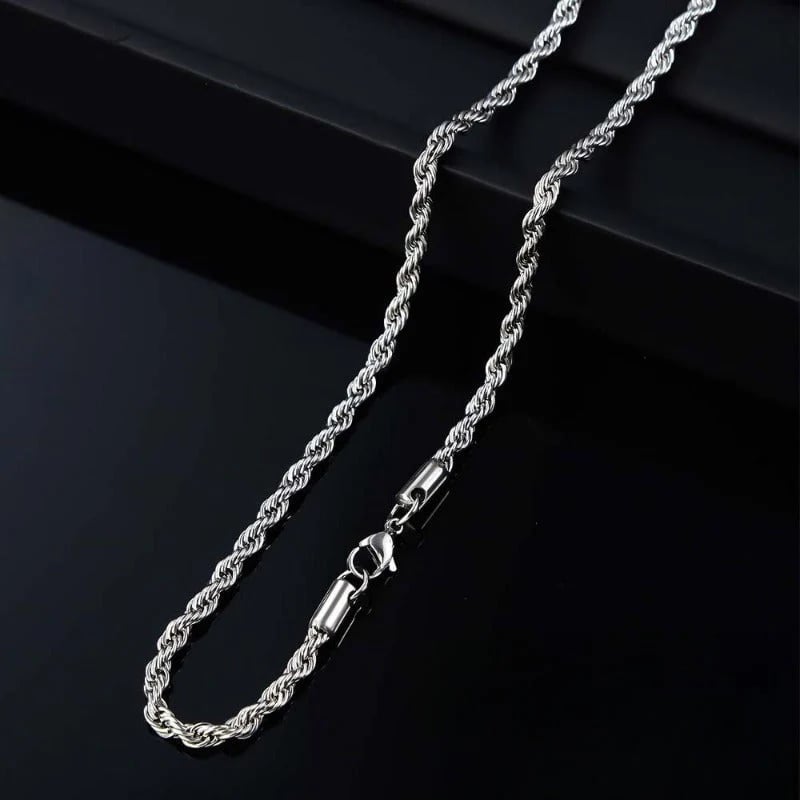 Brilliant Twisted Rope Necklace