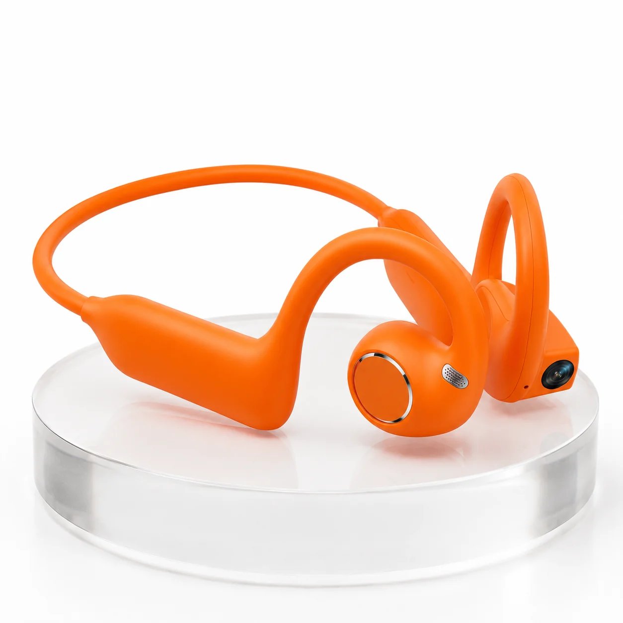 π8MP Smart Camera Open-Ear Headset β EIS Video, AI Assistance & 12H Battery