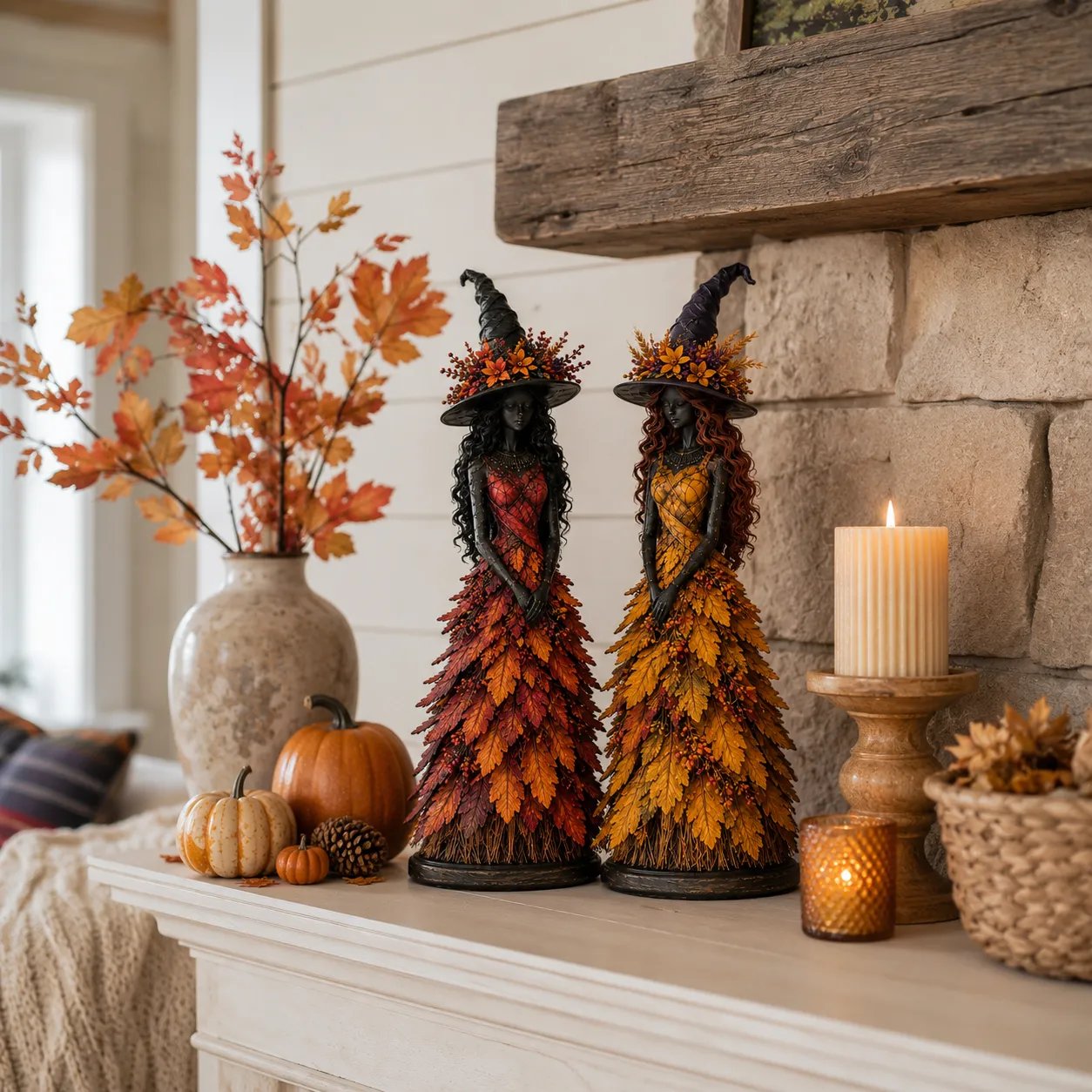 🔥LAST DAY 50% OFF - 🧙♀️Enchanted Autumn Witch Figurine