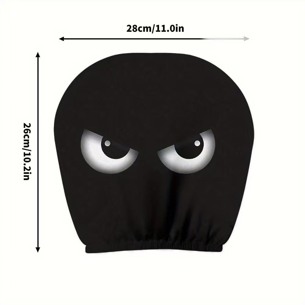 π Funny Cartoon Car Headrest Covers β 2PCS 2D Universal Fit π