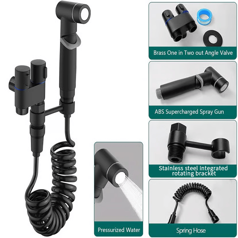 π1-In-2-Handheld Out Dual Control Valve Bidet Sprayer for Toilet