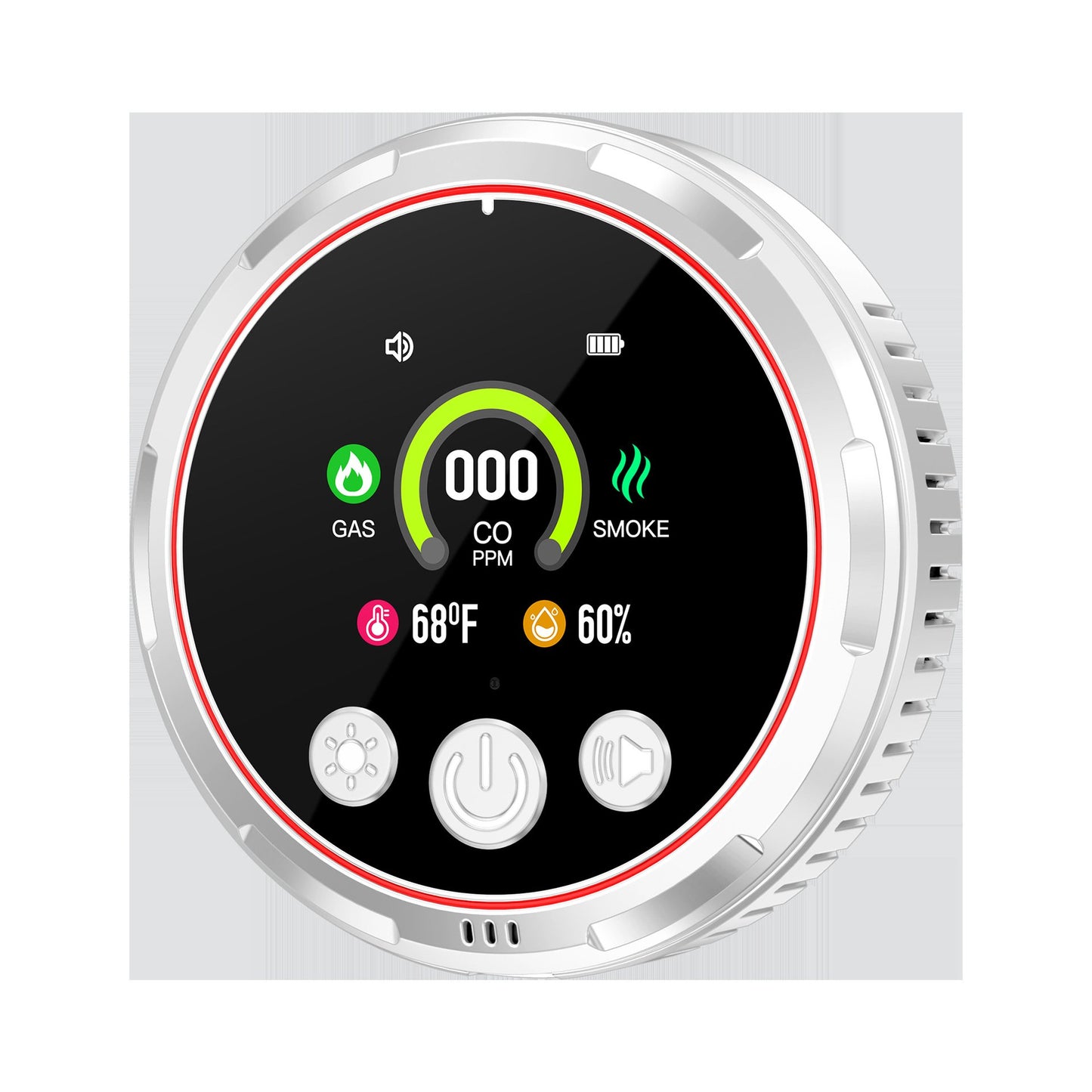 ✨Big Discount Up to 49%🔥 5-in-1 Portable Detector, High-Definition Display Temperature Humidity Monitor with Accurate Alert for Kitchen, Garage, RV and Home Use