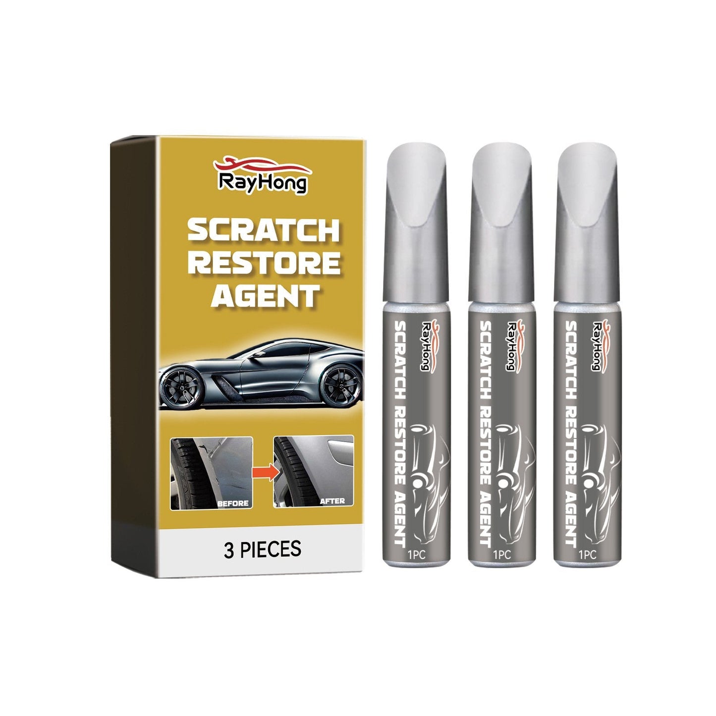 đBlack Wheel Scratch Repair Pen â Fix Scuffs, Scratches & Paint Chips on Car Rims