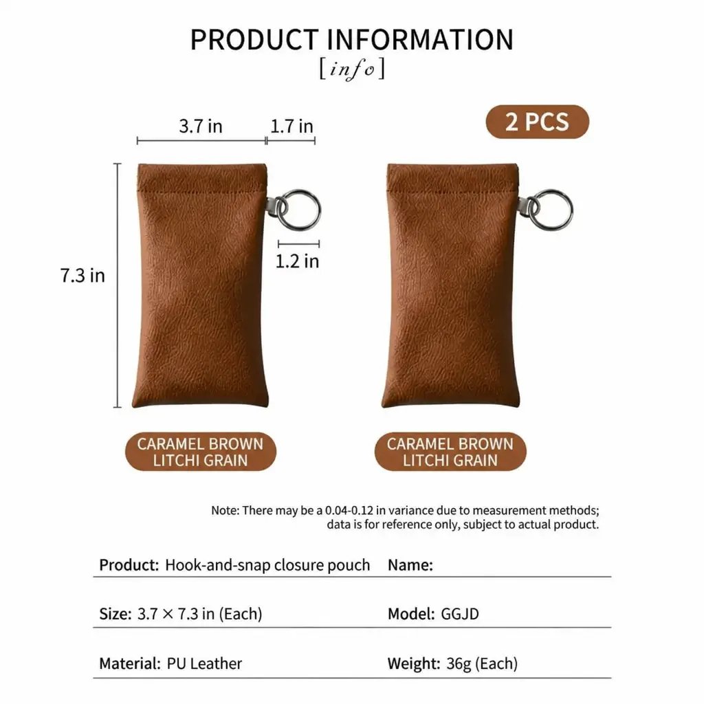 💥Buy 1 get 1 free 🔥Soft PU Leather Sunglasses Pouch Elastic Opening Eyeglasses Bag