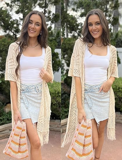 🔥Limited Time 50% Off✨Womens Knit Cardigan Oversized Open Front Outwear