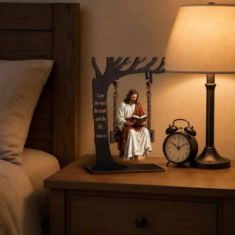 ✝️ Christian Jesus Swing Table Decor🎁