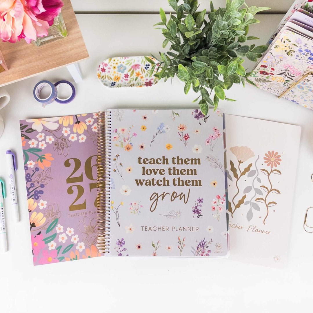 📚🧑🏫 2026-27 Teacher Planner | Interchangeable Cover (✨Hardcover)