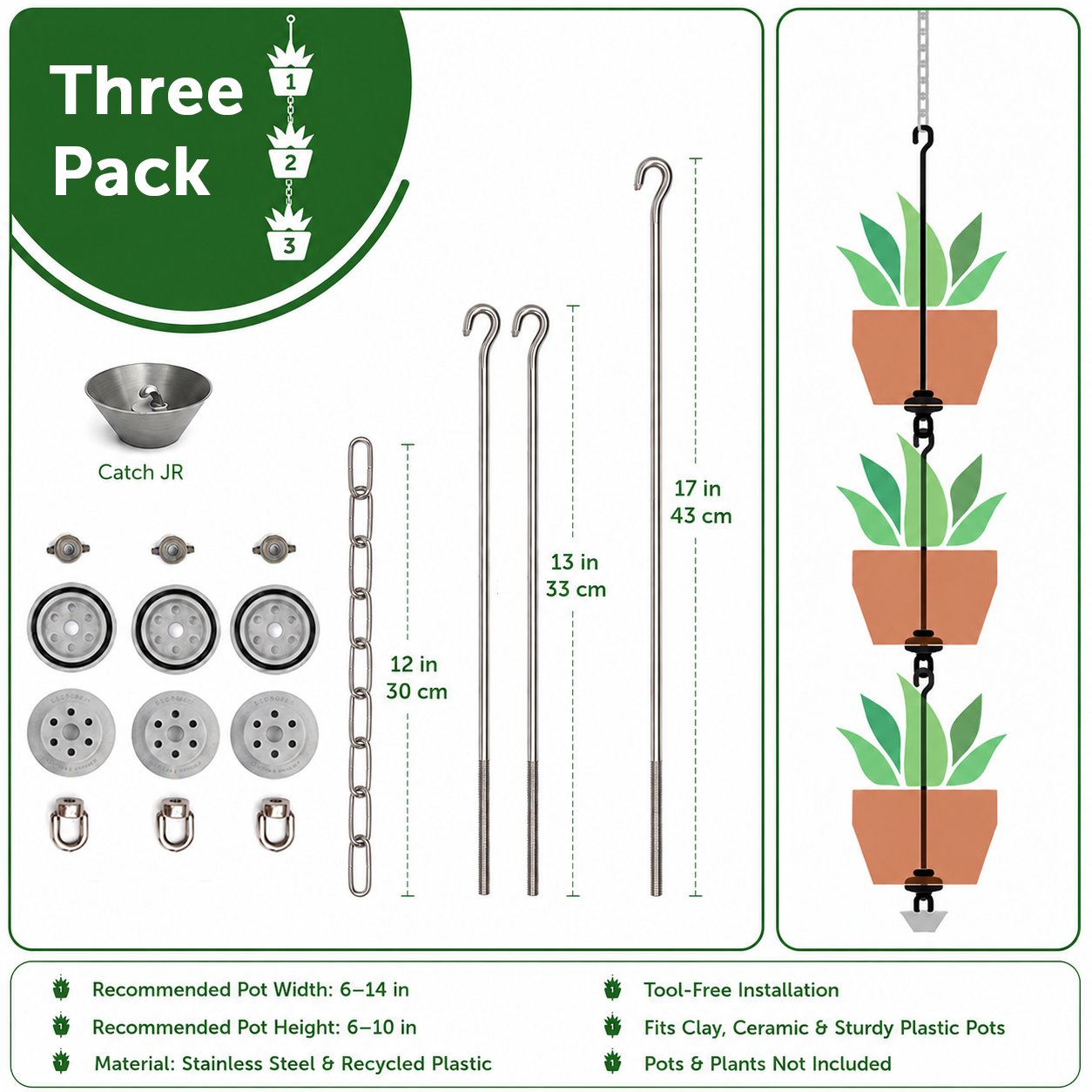🔥Limited Time 50% Off✨Vertical Hanging Pot Kit