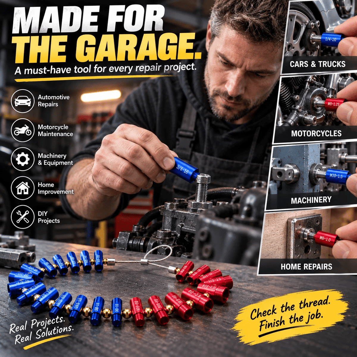 π© Stop Guessing Sizes With This Metric And SAE Thread Gauge