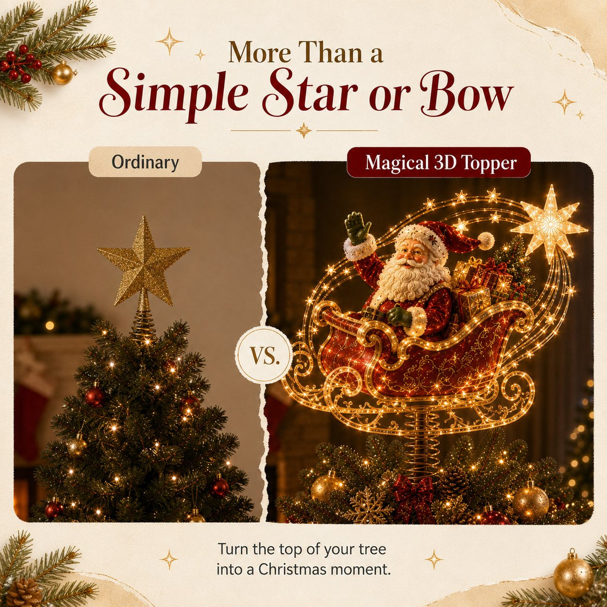 โณ Last Day 49% OFF โ ๐
Lighted Christmas Tree Topper Collection | 7 Festive Character Designs To Transform Your Tree Into A Holiday Showpiece โจ