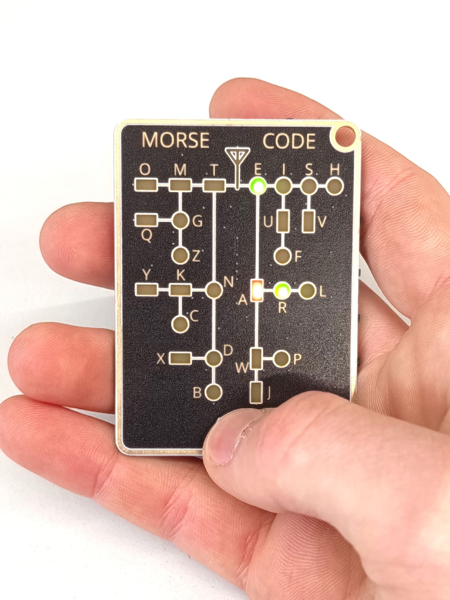 nux Morse Code Card Pro – Interactive Learning & Game Gadget with LED 🛠️