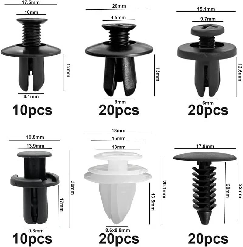 π₯100pcs Car Clip Set + FREE Removal Tool