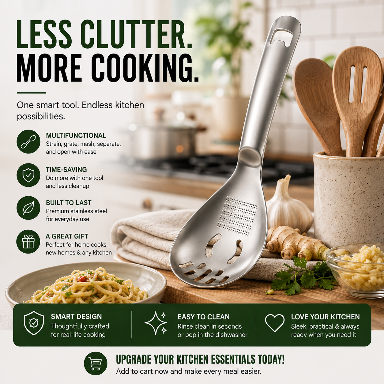 π₯304 Stainless Steel Multifunctional Kitchen Spoon