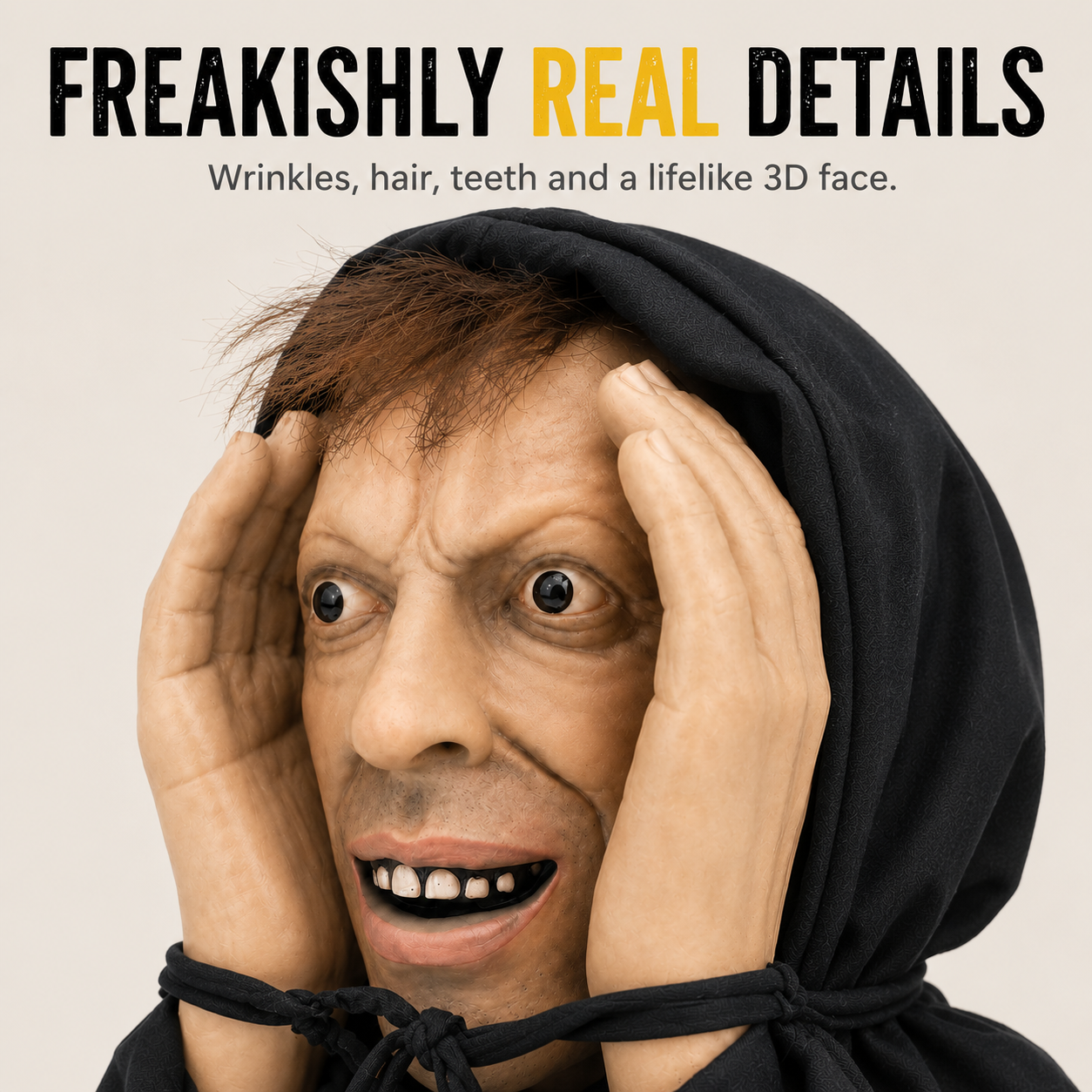 ๐ป ๐Creepy Window Prank Mask โ Realistic Halloween Scare Prop