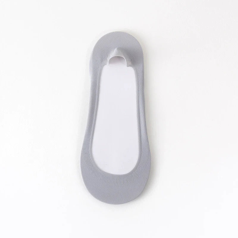 🧦Cushioned No-Show Socks for Women | Non-Slip Ice Silk Invisible Boat Socks with Double Sponge Footpads