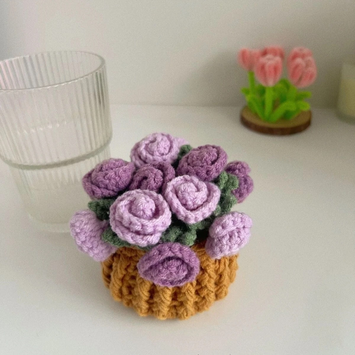 ✨Handmade Crochet Flower Bouquet Coaster
