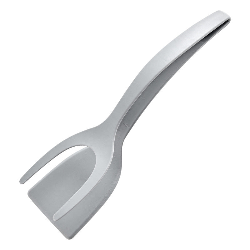 🍳✨ What a great deal! 2-in-1 Kitchen Spatula Tongs – Food Grade Silicone Tips, Non-Stick, Heat Resistant, Long Handle ✨