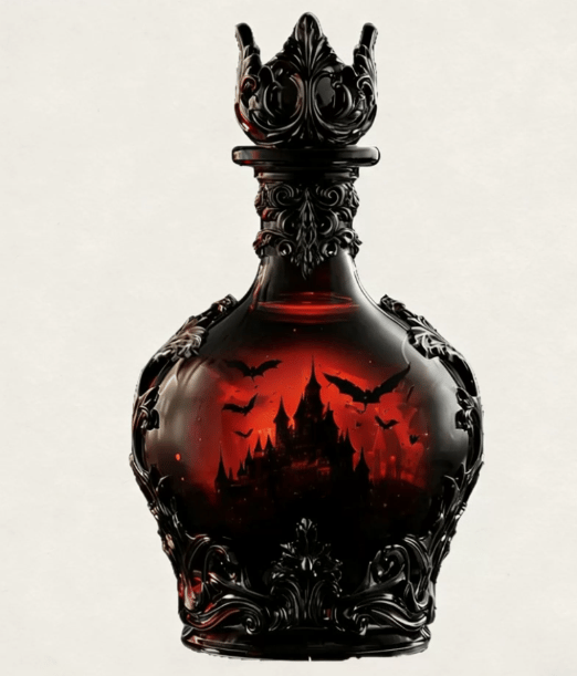 💥50% SAVINGS💀 Magic Potion Vampire Whiskey Decanter | Gothic Castle Glass Bottle Decor