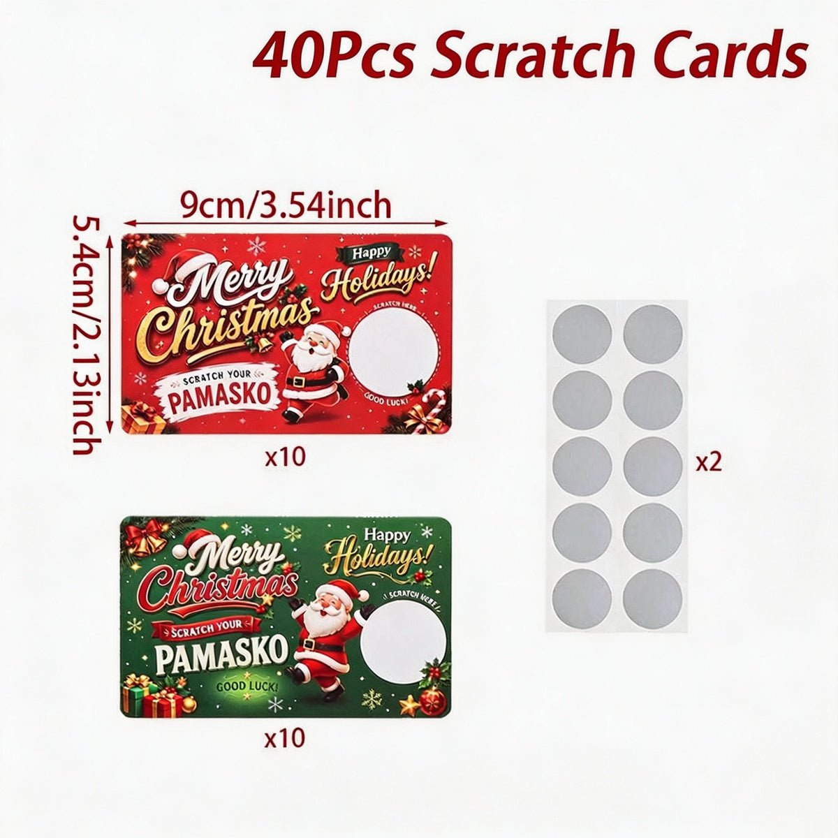 π
Christmas Scratch-Off Surprise Cards | Holiday Party Game