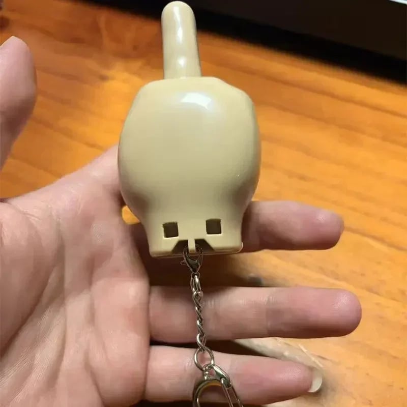 😂 Looks Innocent... Until You Pull It! – Retractable Middle Finger Pendant