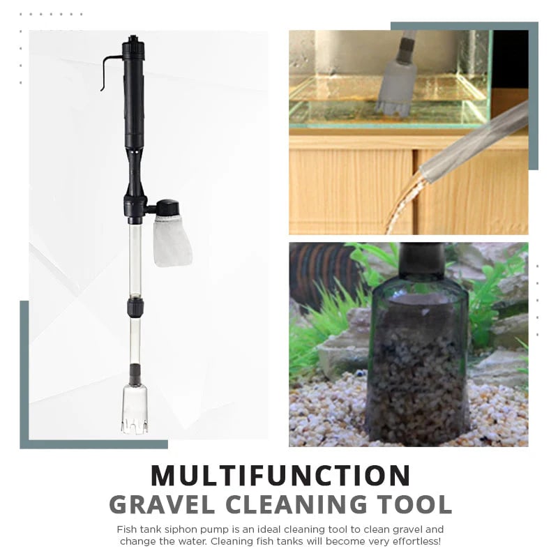 π Electric Aquarium Gravel Cleaner β Battery-Powered Fish Tank Vacuum For Easier Cleaning π§