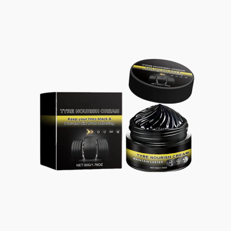 🥳 2026 HOT SALE💞Car Tire Care Wax - Anti-Cracking, UV Protection & Restores Deep Black Gloss | Safe on Rubber, No Harsh Chemicals, 50g