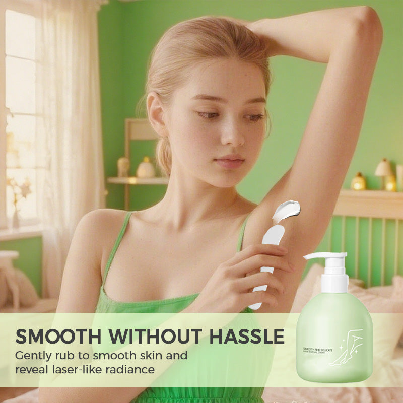 π₯ Large-capacity Gentle Hair Removal Cream Set: Includes Hair Removal Cream + Smoothing Razor