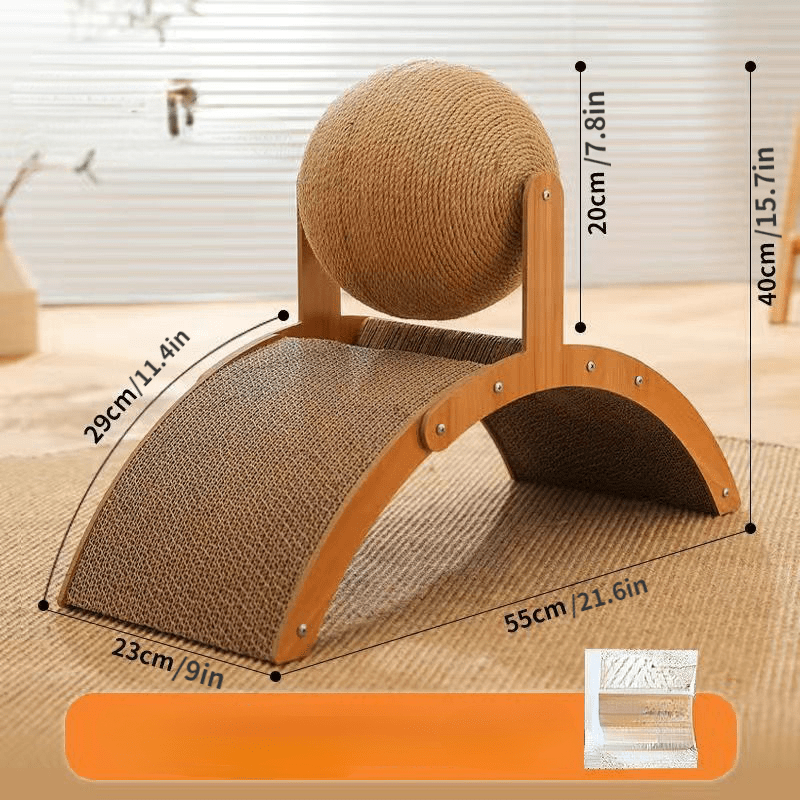π 2026 Sale β Over 16,000 Sold! π± Sisal Cat Scratcher Ball with Cardboard Pad β Scratch & Play in One β Save Your Furniture! β¨