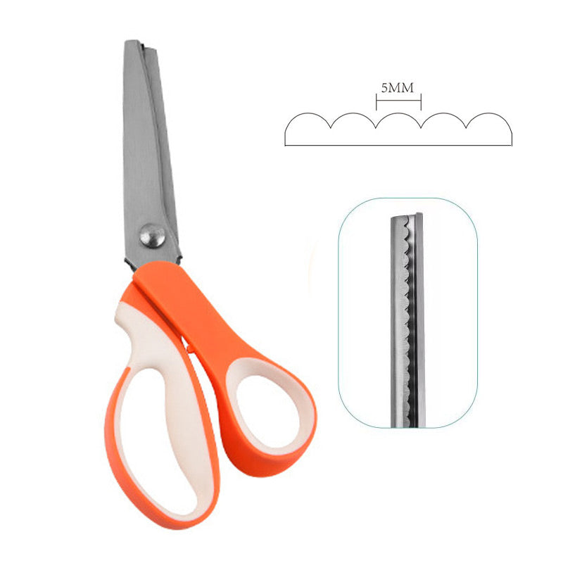 βοΈ 2026 Sale β Over 23,100 Sold! π§΅ Multipurpose Pinking Shears Serrated Scissors β Zigzag Fabric Cutting, Ergonomic Handle & Rust-Resistant Steel β‘