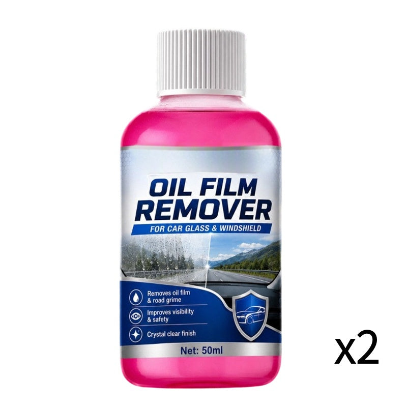 π50% OFF NOW! Car Glass Oil Film Remover Windshield Cleaner β Professional Automotive Glass Cleaning Agent, Quickly Remove OilβFilm, Road Grime & Water Stains for Crystal Clear Driving Visibility