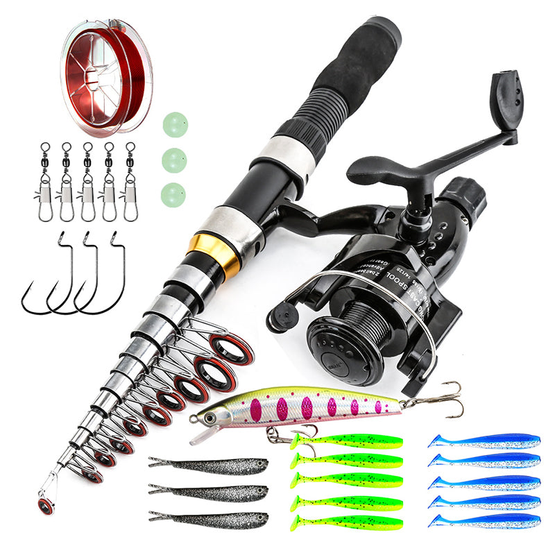 Lure rod and reel set