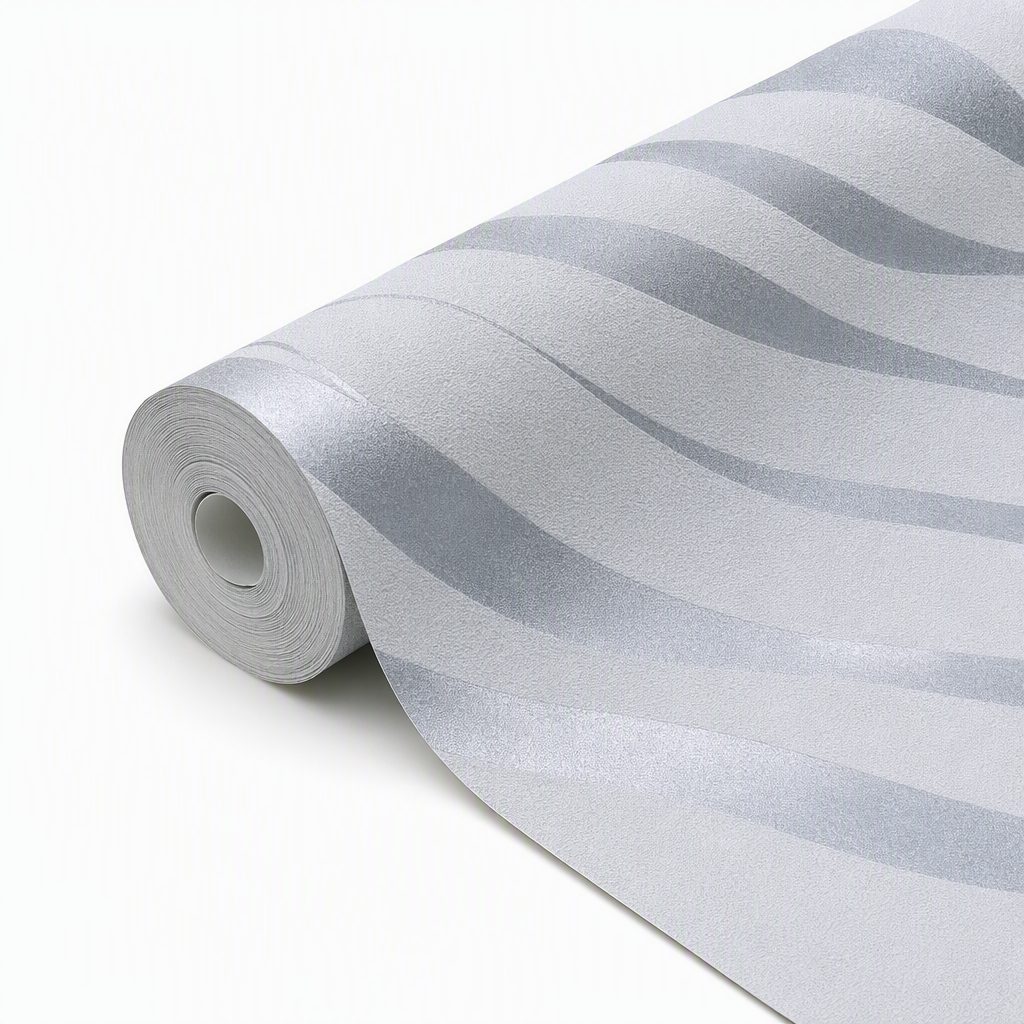 ⏳Limited-time 50% off⏰Thickened Non Woven Self Adhesive Wallpaper with 3D Textured Stripe Pattern for Bedroom and Living Room Background Wall 53cm x 1m🏵️🧱