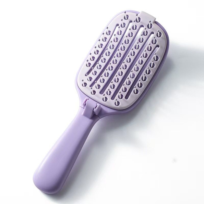 ๐ Foldable Self-Cleaning Vent Hairbrush | Travel Ready