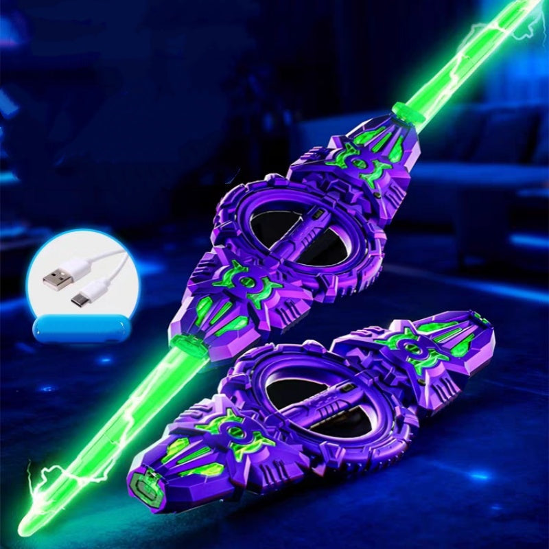 π₯³2026 HOT SALEπ₯³π50K+ SOLD! βοΈβ¨ 50% OFF! Rechargeable Double-Blade Light Up Sword β 360Β° spin, extendable, 24 light modes, motion sounds, USB-C. Epic gift for kids 6+! ππͺ