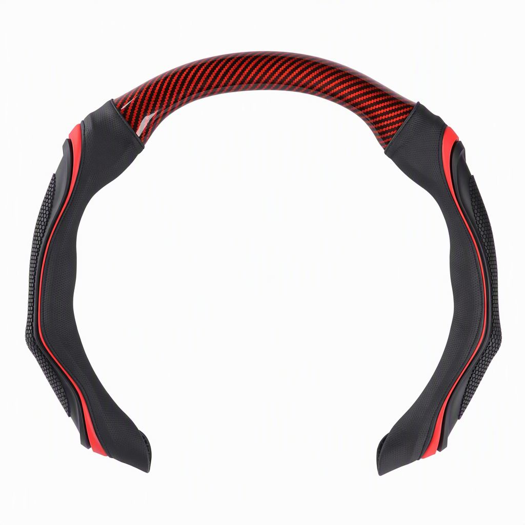 🔥Universal Carbon Fibre Steering Wheel Cover – Anti-Slip Breathable Grip & Napa-Style Finish, Refresh Your Daily Drive ✨