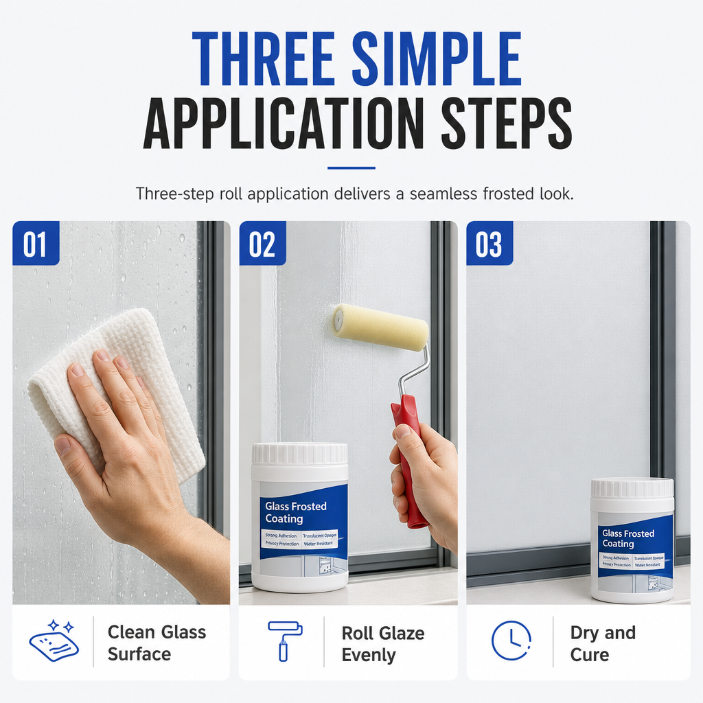 Water-Based Waterproof Frosted Glass Set