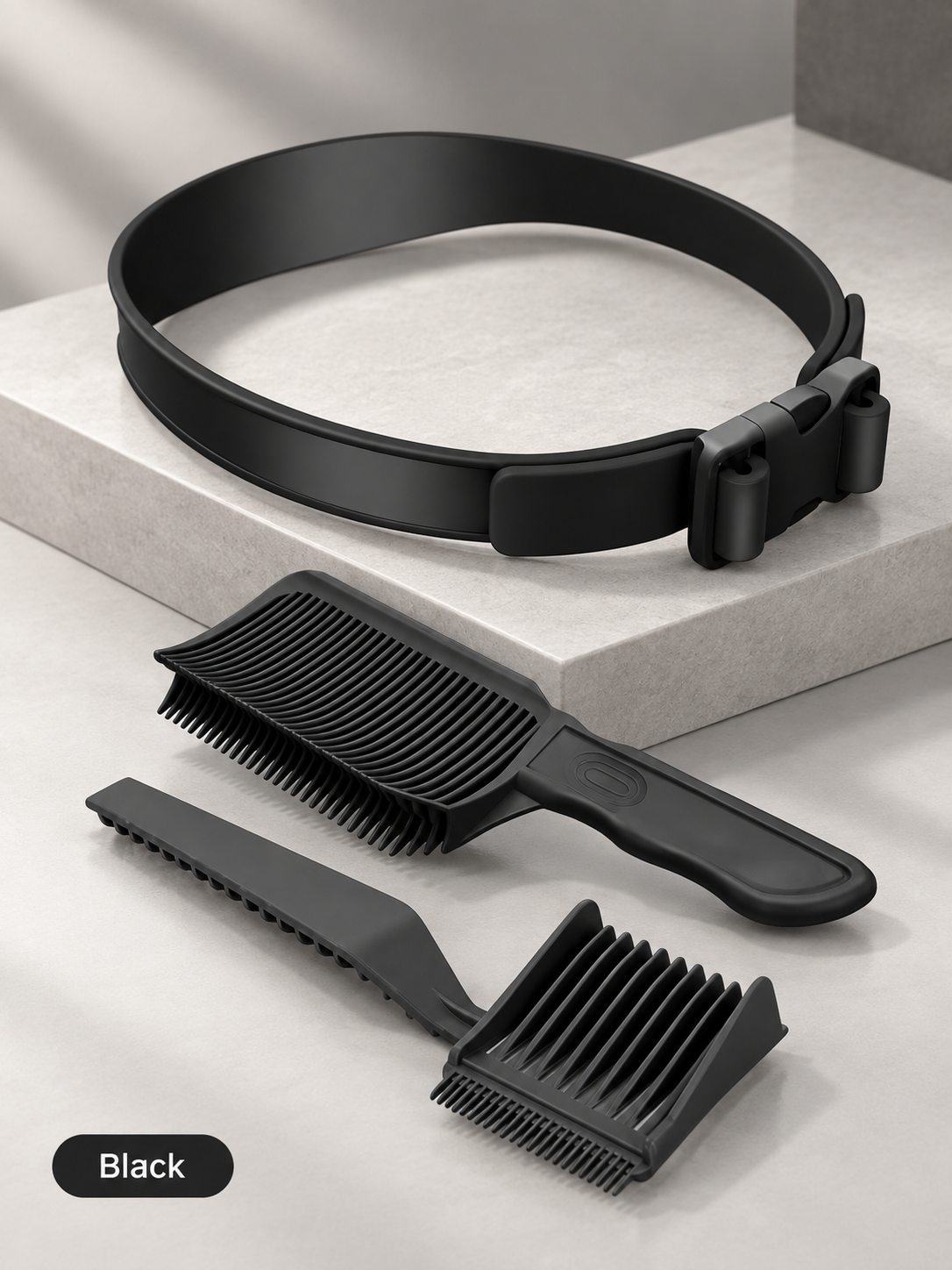 ✂️ 3-Piece Haircutting Guide Kit – Adjustable Band & Precision Trimming Guide Set