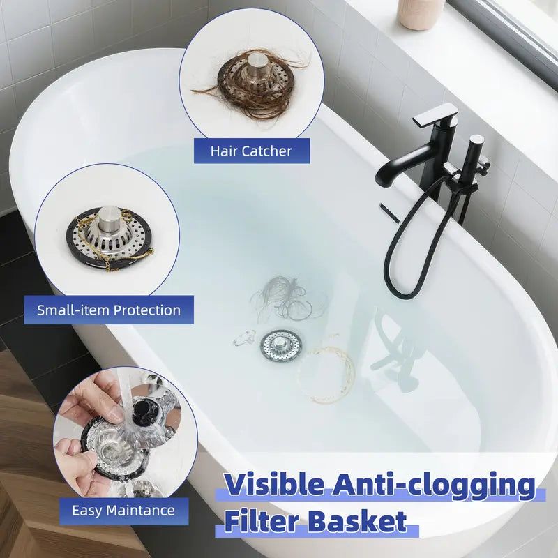 🔥3-in-1 Pop-up Sink Stopper🚿