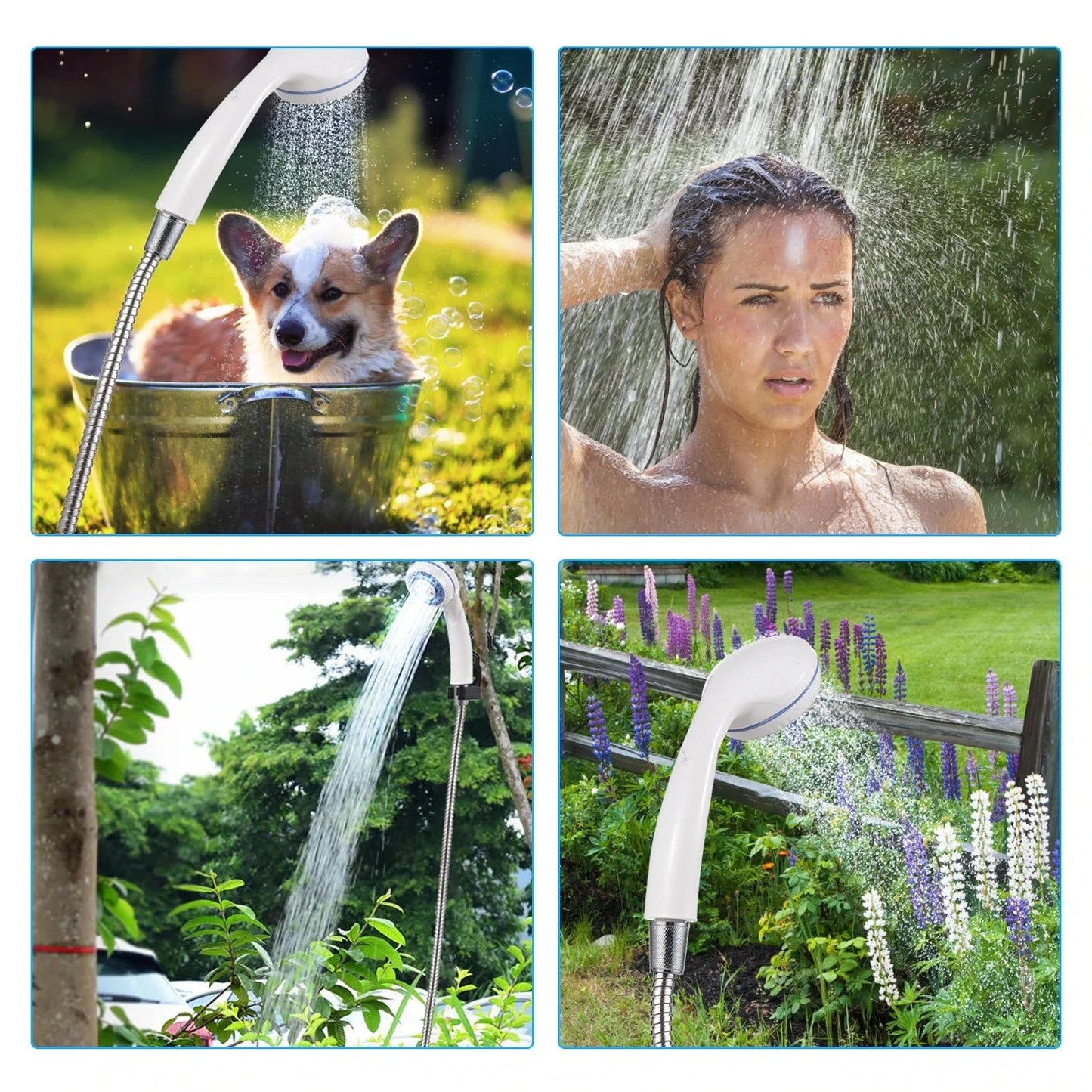 💥Exclusive Offer🚿 Stay Fresh Outdoors✨ Portable Camping Shower with Adjustable Flow – For Easy & Convenient Outdoor Cleaning!