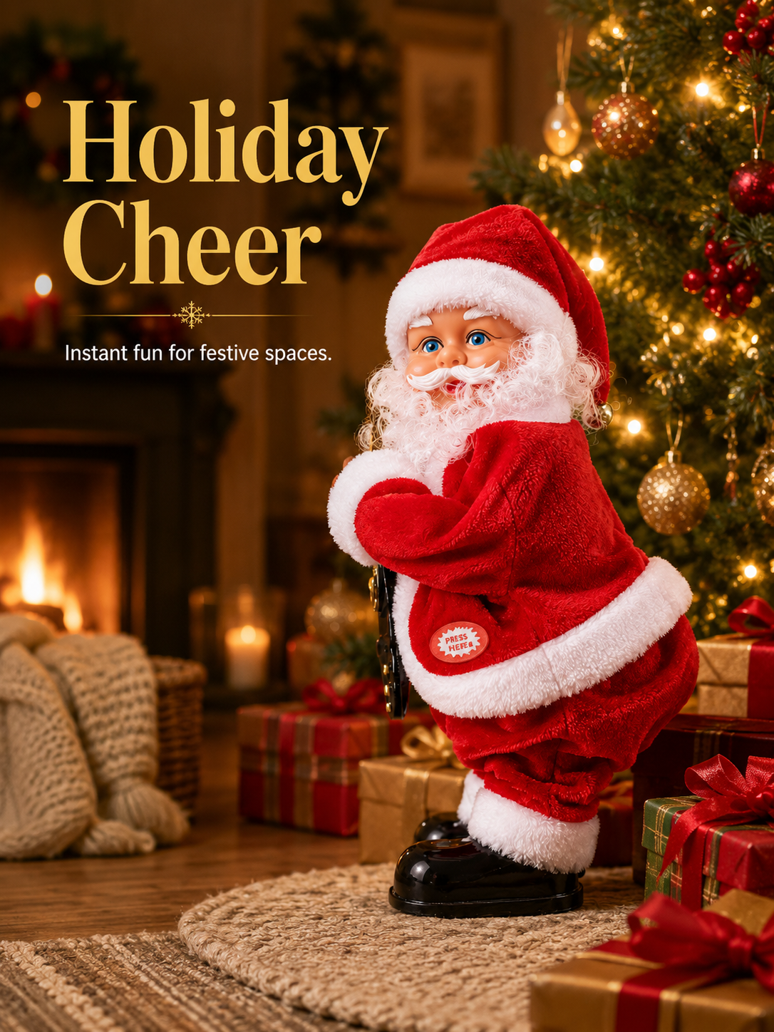 🎅 Dancing Santa Claus Toy with Music