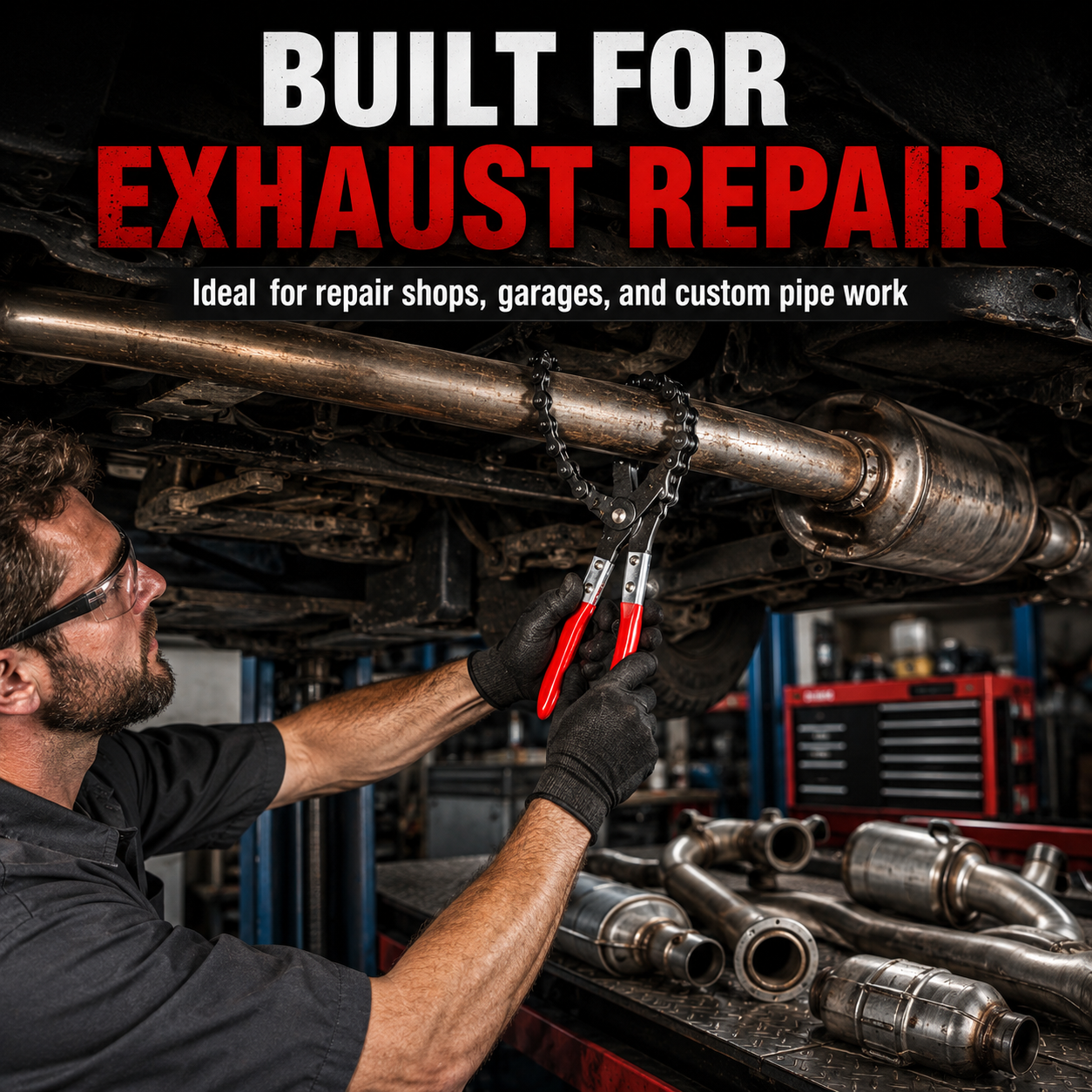 🔧 Professional Chain Exhaust Pipe Cutter
